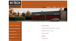 Desktop Screenshot of hitechautomotive.com